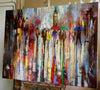 'A Rainy Day Out' Oil Painting on Canvas