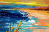 'Rhossili Bay' Oil Painting on Canvas Ready to Hang - Eva Czarniecka Umbrella Oil paintings Rain London Streets Pallets Knife Limited Edition Prints Impressionism Art Contemporary