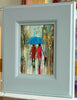 'Rainy Day Two' Oil Painting on Canvas Ready to Hang - Eva Czarniecka Umbrella Oil paintings Rain London Streets Pallets Knife Limited Edition Prints Impressionism Art Contemporary