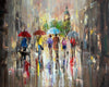 'City Walk-London' Oil Painting on Canvas