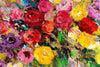 'Summer,Embraced Flowers' Hand Embellished Canvas Print - Limited Edition