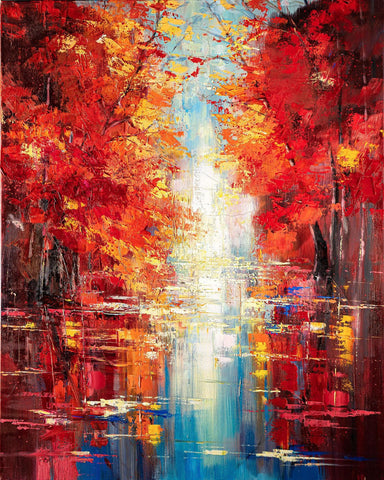 'Our Paradise' Hand Embellished Canvas Print - Limited Edition