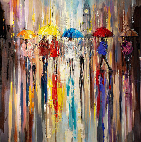 'Autumn Showers' Oil Painting on Canvas Ready to Hang /Reserved for Colin
