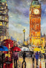 'London Snow' Hand Embellished Canvas Print - Limited Edition