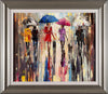 'The Colours In Rain' Framed Original Oil Painting on Canvas