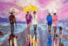 'The Sunset Rain' Framed Oil Painting