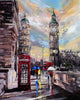 'Westminster Glow' Hand Embellished Canvas Print - Limited Edition