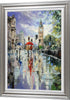 'April Stroll' Framed Oil Painting