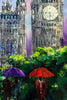 'Sunset At Westminster' Large Oil Painting