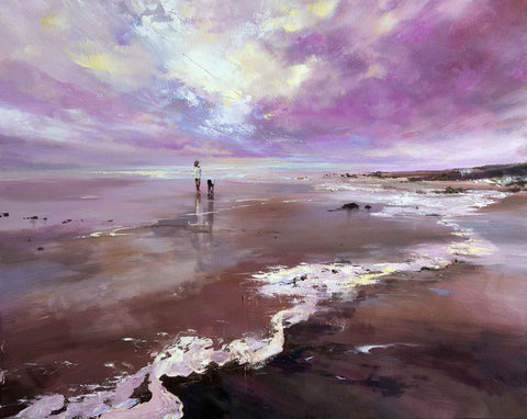 'The play Of Light and Shadow' Hand Embellished Canvas Print - Limited Edition