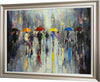 'The Dog Walkers I'  Framed Original Oil Painting