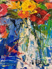 'Meadow Flowers' Oil Painting (Reserved) - Eva Czarniecka Umbrella Oil paintings Rain London Streets Pallets Knife Limited Edition Prints Impressionism Art Contemporary