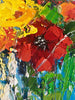 'Meadow Flowers' Oil Painting (Reserved) - Eva Czarniecka Umbrella Oil paintings Rain London Streets Pallets Knife Limited Edition Prints Impressionism Art Contemporary