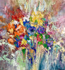 'Spring Calling' Oil Painting on Canvas Ready to Hang - Eva Czarniecka Umbrella Oil paintings Rain London Streets Pallets Knife Limited Edition Prints Impressionism Art Contemporary