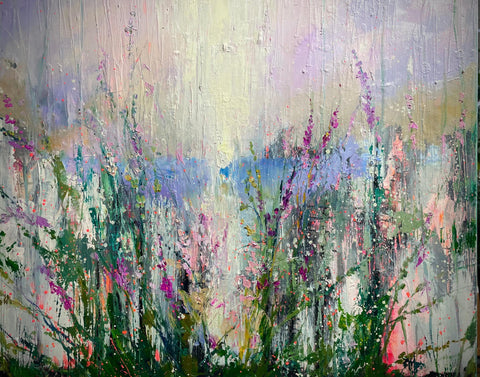 'Welsh Summer' Hand Embellished Canvas Print - Limited Edition