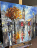 'London Autumn Night I' Oil Painting on Canvas