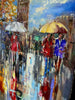 'London Autumn Night I' Oil Painting on Canvas