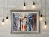'London Central' Framed Wall Art Print Mock UP