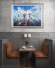 'Summer At The Sea' Framed Wall Art Print