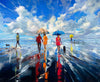 'Summer At The Sea' Framed Wall Art Print
