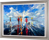 'Summer At The Sea' Framed Wall Art Print