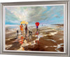 'Stroll With Best Friends' Framed Wall Art Print