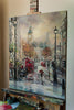 'STORMY LONDON' Hand Embellished Limited Edition Print on Canvas
