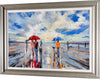 'Afternoon Beach Walk ' Framed Wall Art Print
