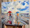 'Afternoon Beach Walk ' Framed Wall Art Print