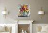 'Summer,Embraced Flowers' Hand Embellished Canvas Print - Limited Edition
