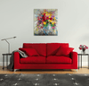 'Summer,Embraced Flowers' Hand Embellished Canvas Print - Limited Edition