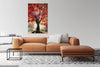 'Tree Of Life' Original Oil Painting on Canvas - Eva Czarniecka Umbrella Oil paintings Rain London Streets Pallets Knife Limited Edition Prints Impressionism Art Contemporary
