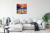 'The Sky' Painting on Canvas Ready to Hang - Eva Czarniecka Umbrella Oil paintings Rain London Streets Pallets Knife Limited Edition Prints Impressionism Art Contemporary