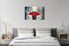 'Red Umbrella Rain' Limited Edition Print
