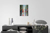 'City Life-London' Oil Painting Displayed on a wall
