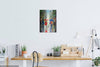 'City Life-London' Oil Painting Displayed on a wall