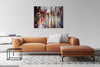 'A Rainy Day Out' Oil Painting on Canvas Displayed on a wall