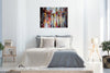 'A Rainy Day Out' Oil Painting on Canvas Displayed on a wall