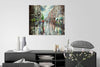 Commission for Rob - Eva Czarniecka Umbrella Oil paintings Rain London Streets Pallets Knife Limited Edition Prints Impressionism Art Contemporary