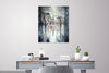 'Winter day in Paris II' Commission - Eva Czarniecka Umbrella Oil paintings Rain London Streets Pallets Knife Limited Edition Prints Impressionism Art Contemporary