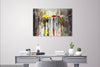 'Awakening Skies' Oil Painting, Canvas Ready to Hang, Ideal Gift or Home Decor - Eva Czarniecka Umbrella Oil paintings Rain London Streets Pallets Knife Limited Edition Prints Impressionism Art Contemporary