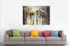 'Awakening Skies' Oil Painting, Canvas Ready to Hang, Ideal Gift or Home Decor - Eva Czarniecka Umbrella Oil paintings Rain London Streets Pallets Knife Limited Edition Prints Impressionism Art Contemporary