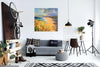 'Day Out At Rhossili Bay' Oil Painting in a living room scene
