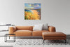 'Day Out At Rhossili Bay' Oil Painting in a living room scene