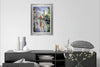 'April Stroll' Framed Oil Painting