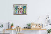 'A Family Walk'  Framed Original Oil Painting