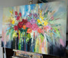 'Full Of Flowers'Hand Embellished Canvas Print - Limited Edition
