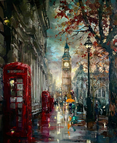 ‘London Lights’ Mixed Media