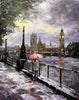 'It's Snowing In London'  Hand Embellished Limited Edition Print