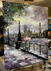‘It’s Snowing in London’ Oil Painting
